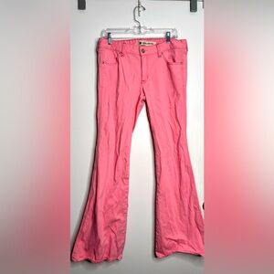 Pink Gap women’s flare jeans.  Size 12